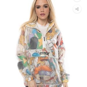 Members only TRANSLUCENT NICKELODEON JACKET xl